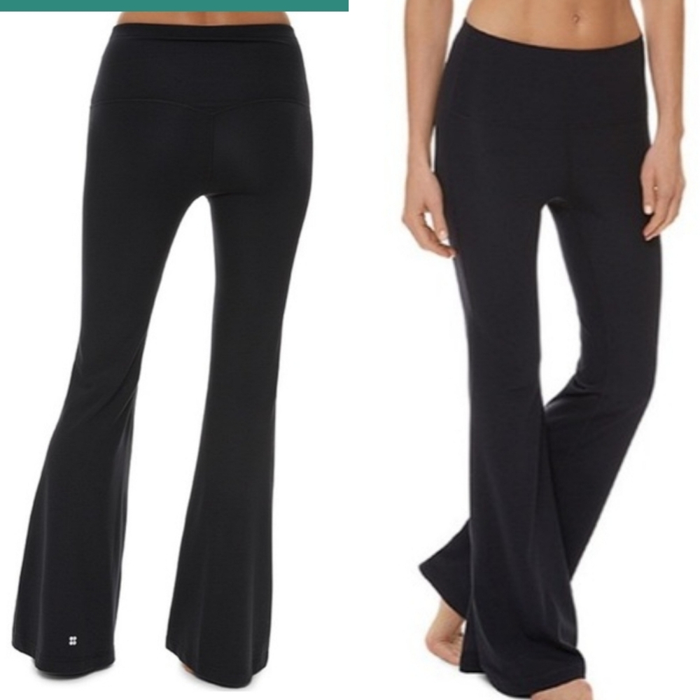 Sweaty Betty Flare Yoga Leggings Haven Black Size S